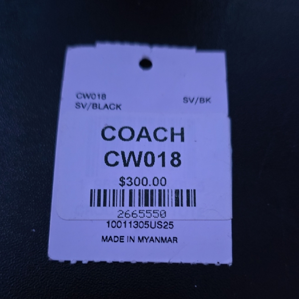 Coach Black Croc-Embossed Tote Bag - Picture 11 of 11